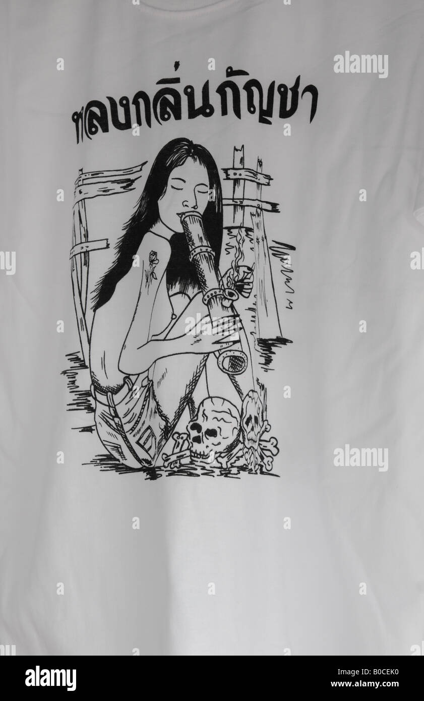Hemden, T-shirts zu verkaufen, jj Markt (Chatachuk) bangkok Stockfoto