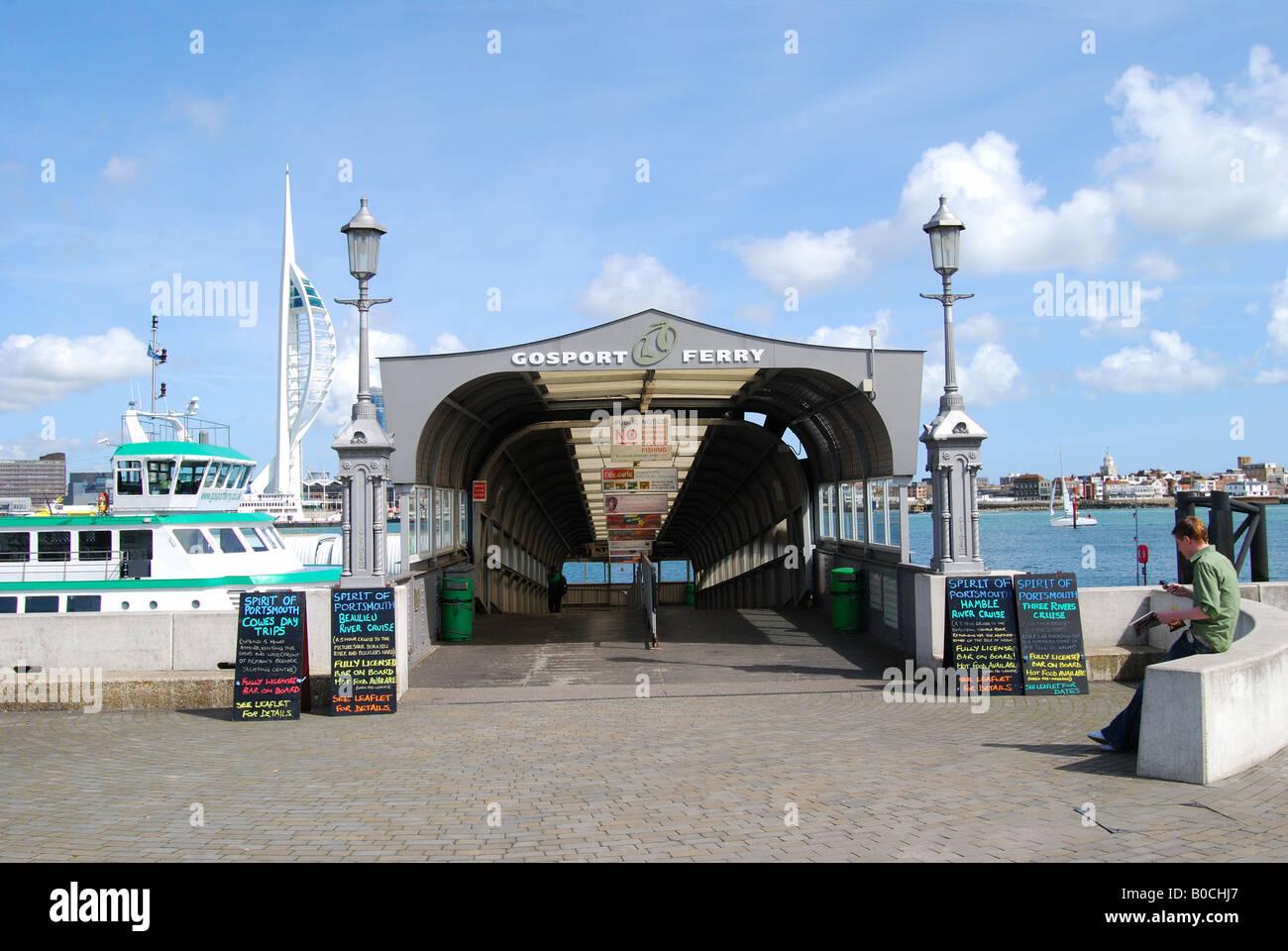 Gosport Fährhafen, Esplanade, Gosport, Hampshire, England, Vereinigtes Königreich Stockfoto