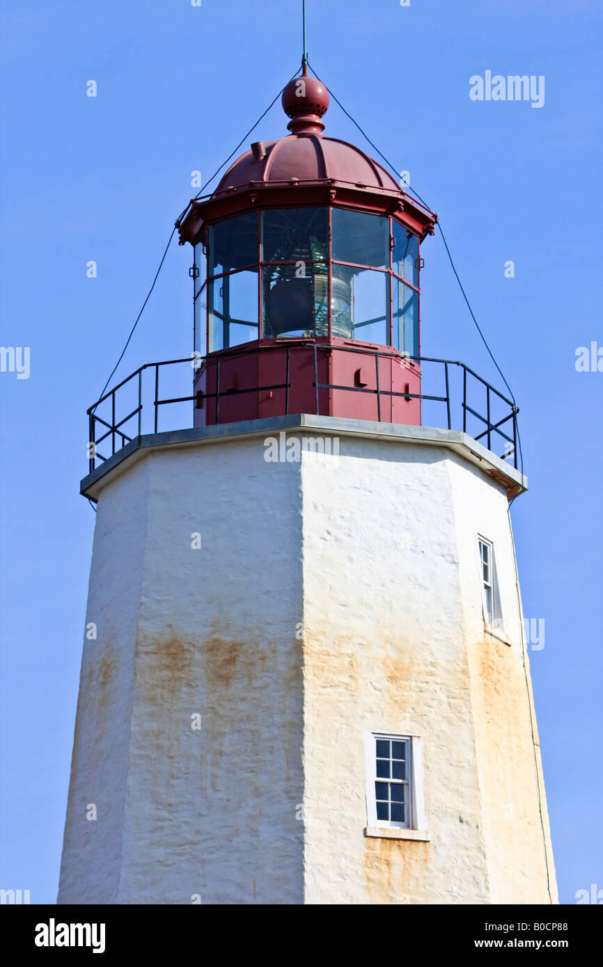 Sandy Hook Lighthouse Sandy Hook New Jersey USA Stockfoto
