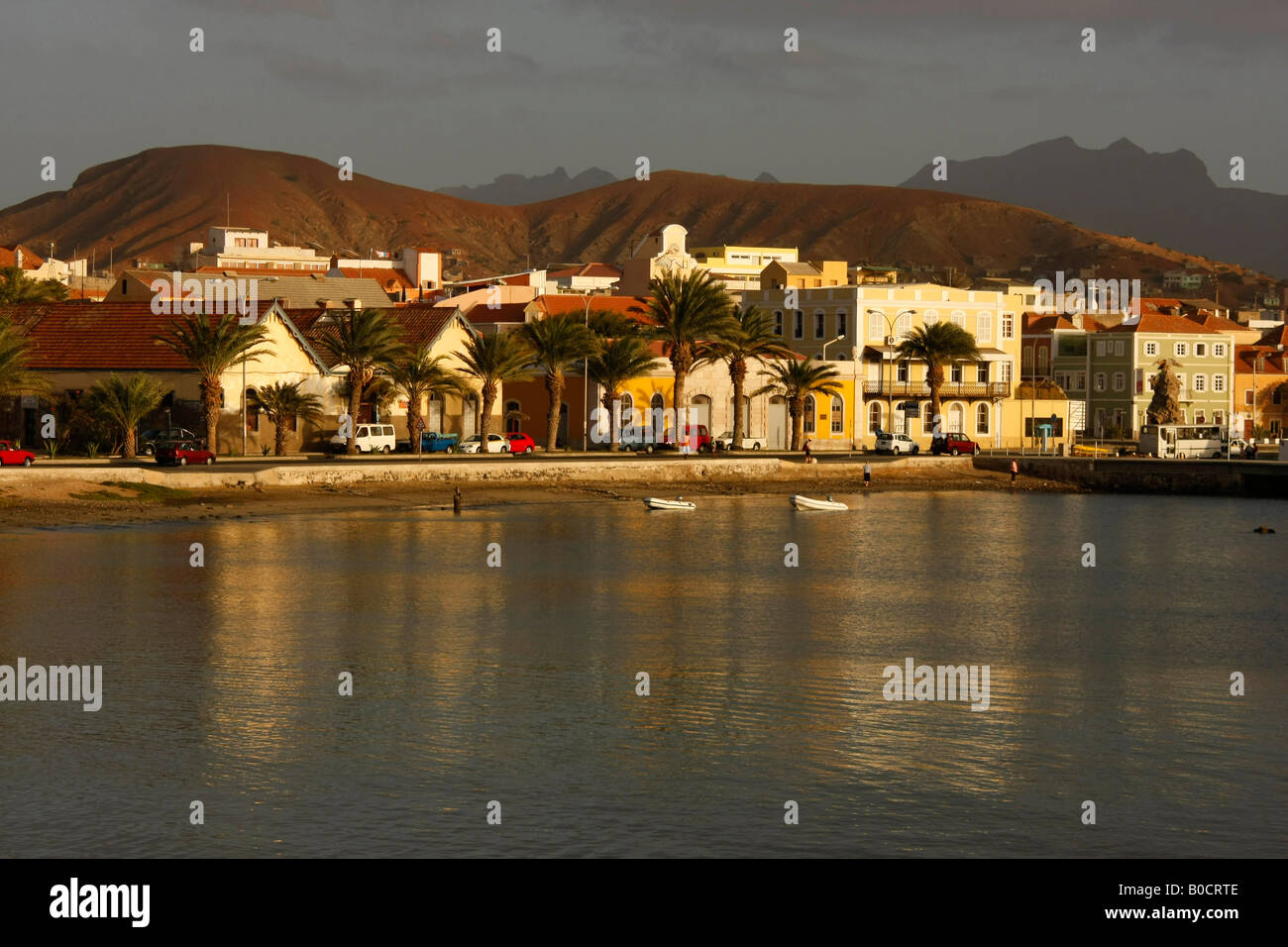 Promenade und Altstadt Mindelo auf Sao Vicente Insel Kapverden Afrika Stockfoto