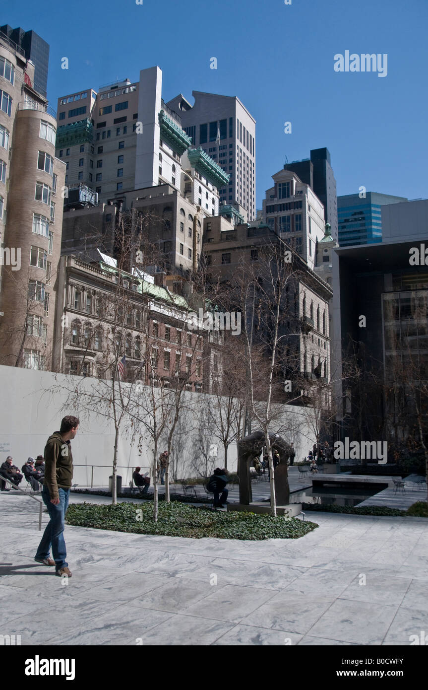 Garten des Museum of Modern Art W 53rd Street, New York, NY, USA Stockfoto