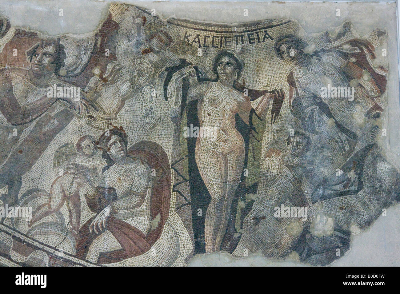 Römische Fliesen Mosaik im Nationalmuseum in Damascas Syrien Stockfoto