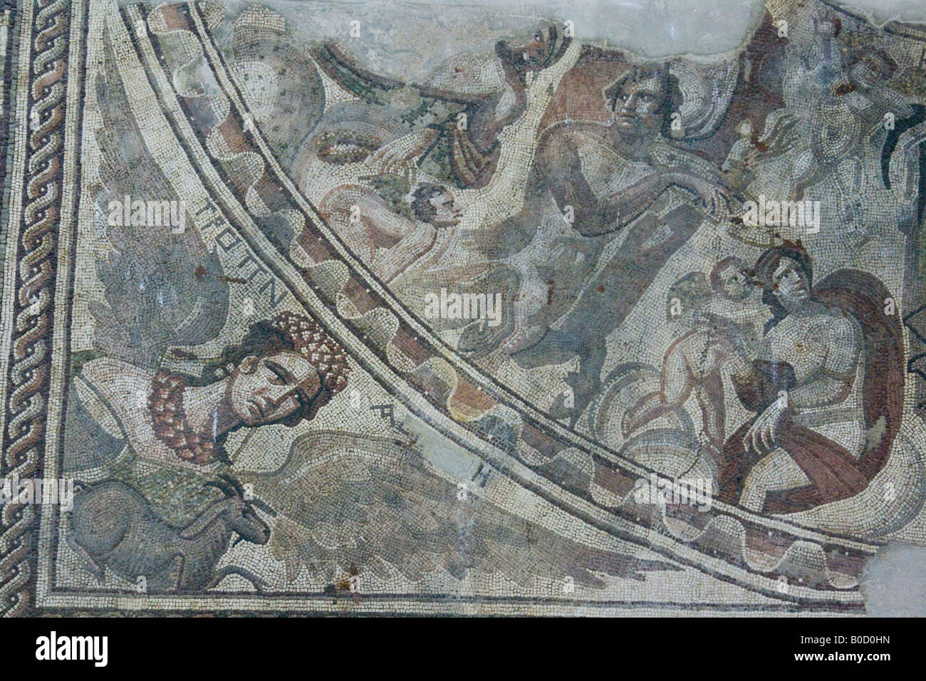 Römische Fliesen Mosaik im Nationalmuseum in Damascas Syrien Stockfoto