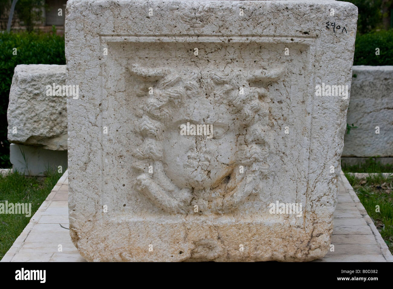 Römischen Funerary Schnitzereien im Nationalmuseum in Damascas Syrien Stockfoto