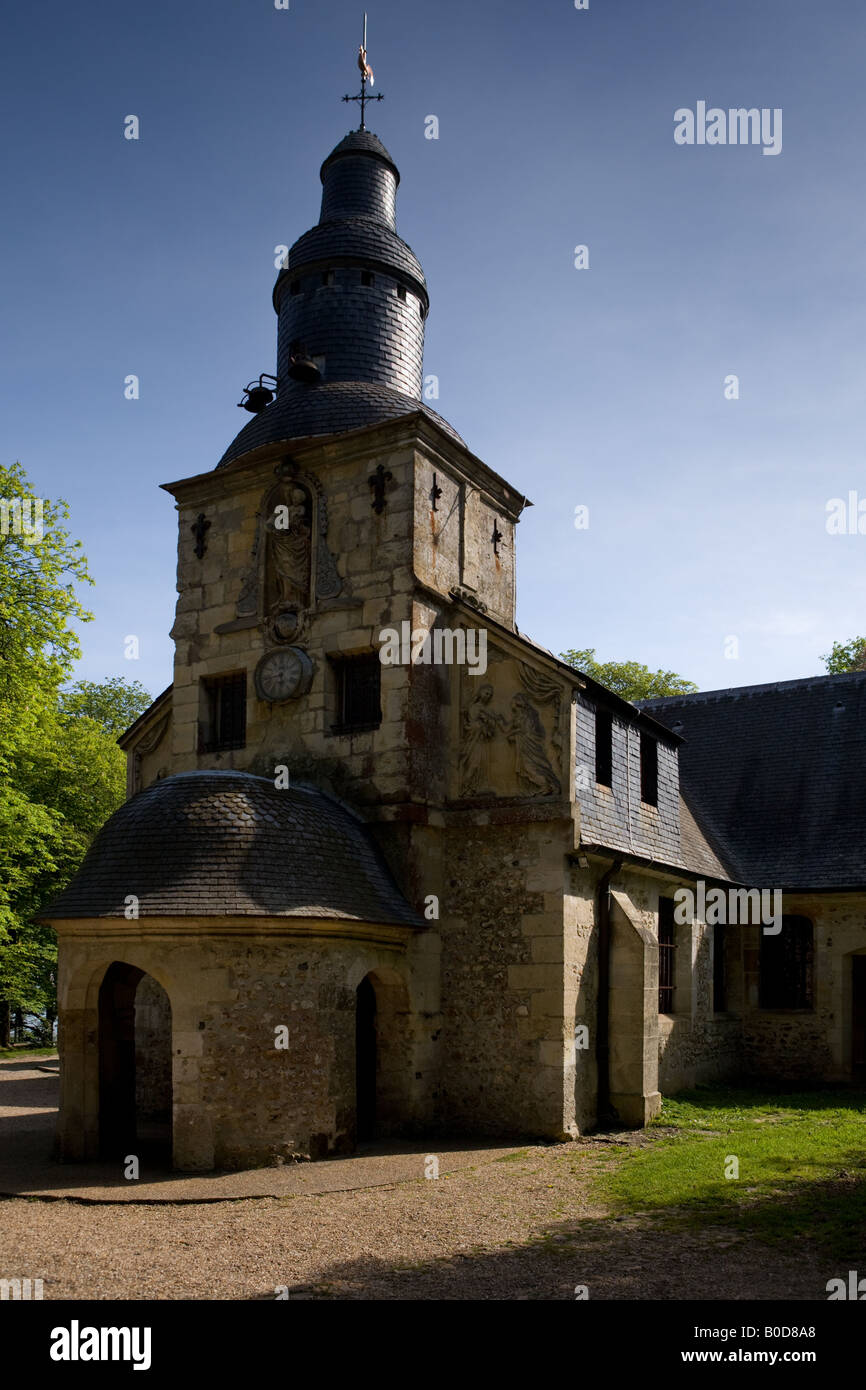 La Chapelle Notre-Dame de Grace eine französische historische Kirchengebäude in Trouville in der Nähe von Honfleur Normandie Frankreich. Stockfoto