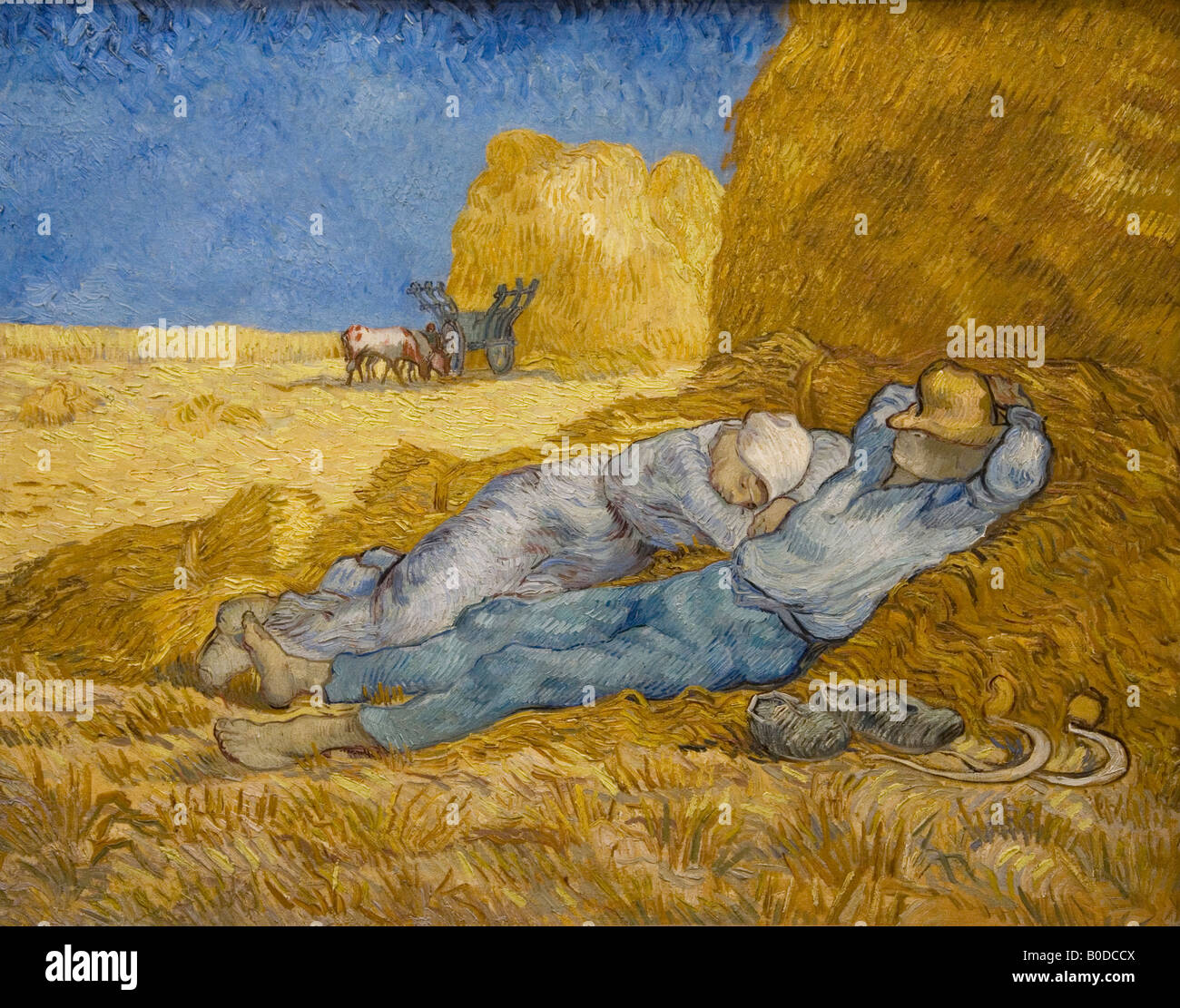 Noon Rest, La Meridienne, After Millet, Vincent van Gogh, 1889, Musée d'Orsay Museum and Art Gallery, Paris, Frankreich, Europa Stockfoto