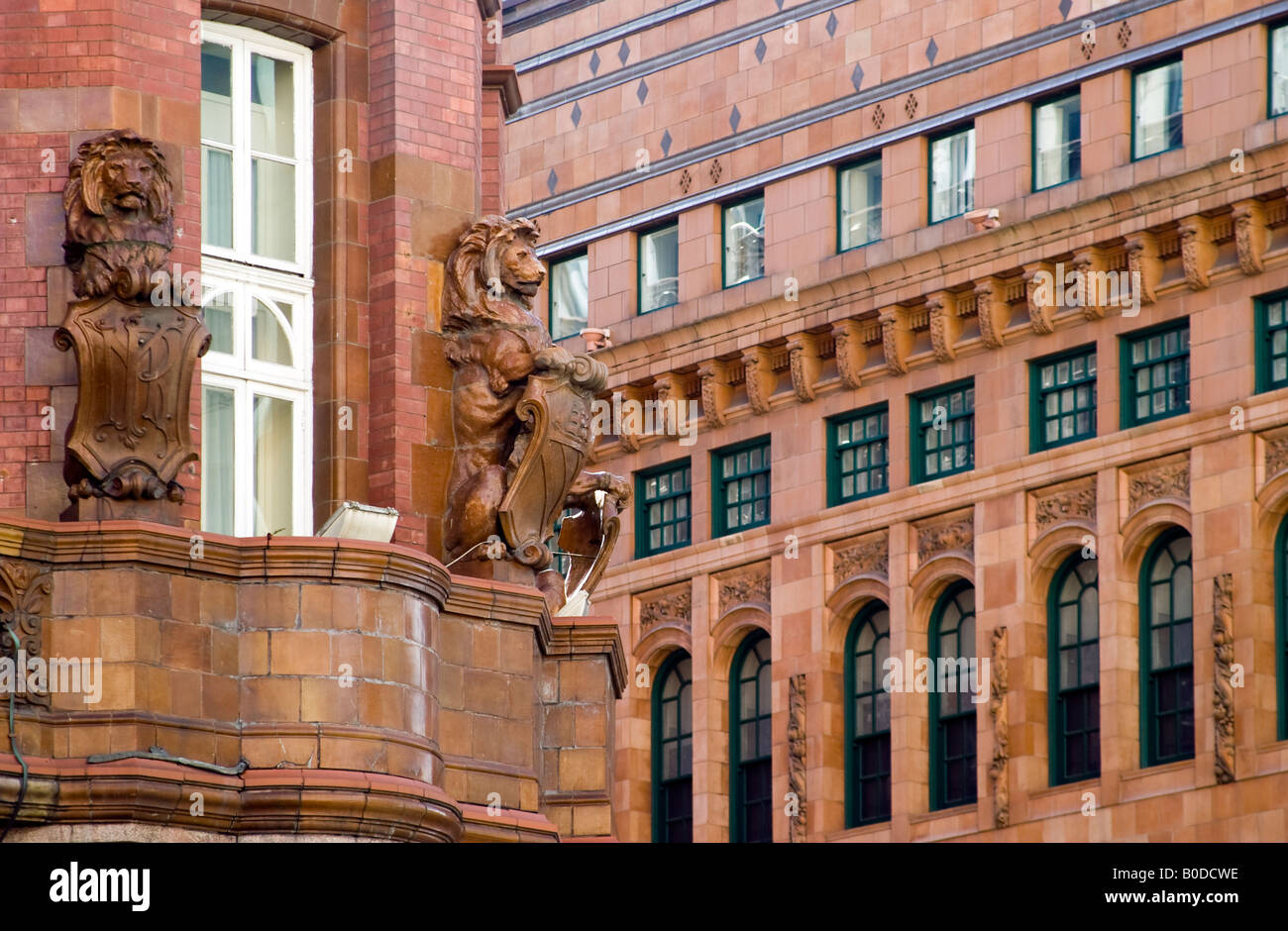 Alte Architektur Manchester England gemischt Stockfoto