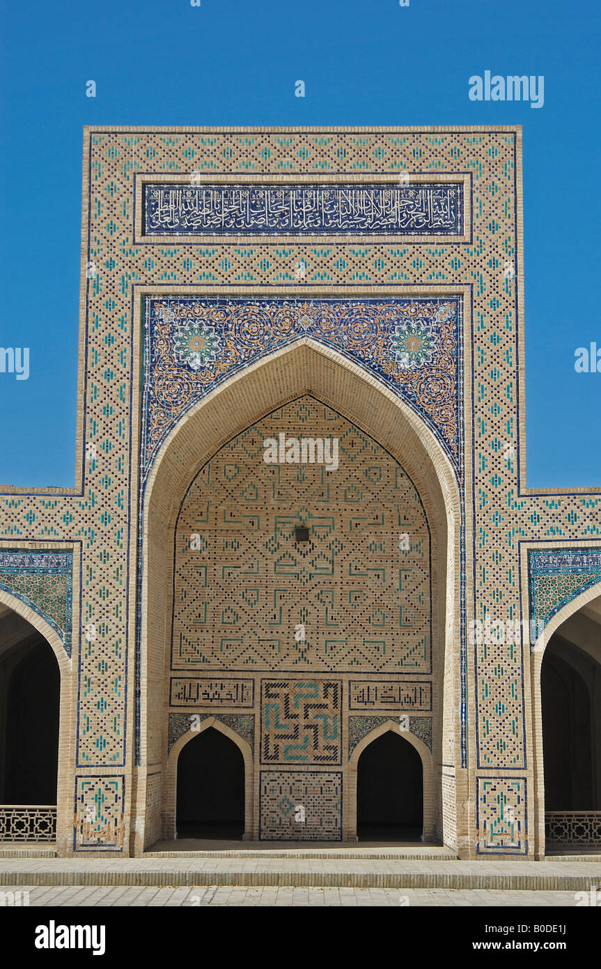 Der norden Iwan des 16. Jahrhunderts kalyan Moschee Buchara Usbekistan 060919 4992 Stockfoto