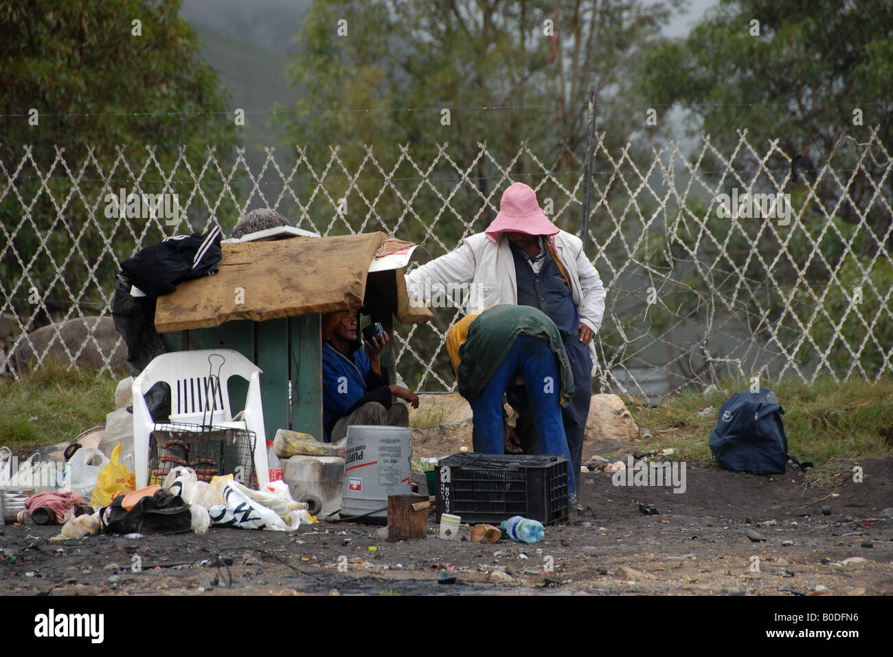 Abfallwirtschaft in Zolani, Südafrika (6) Stockfoto