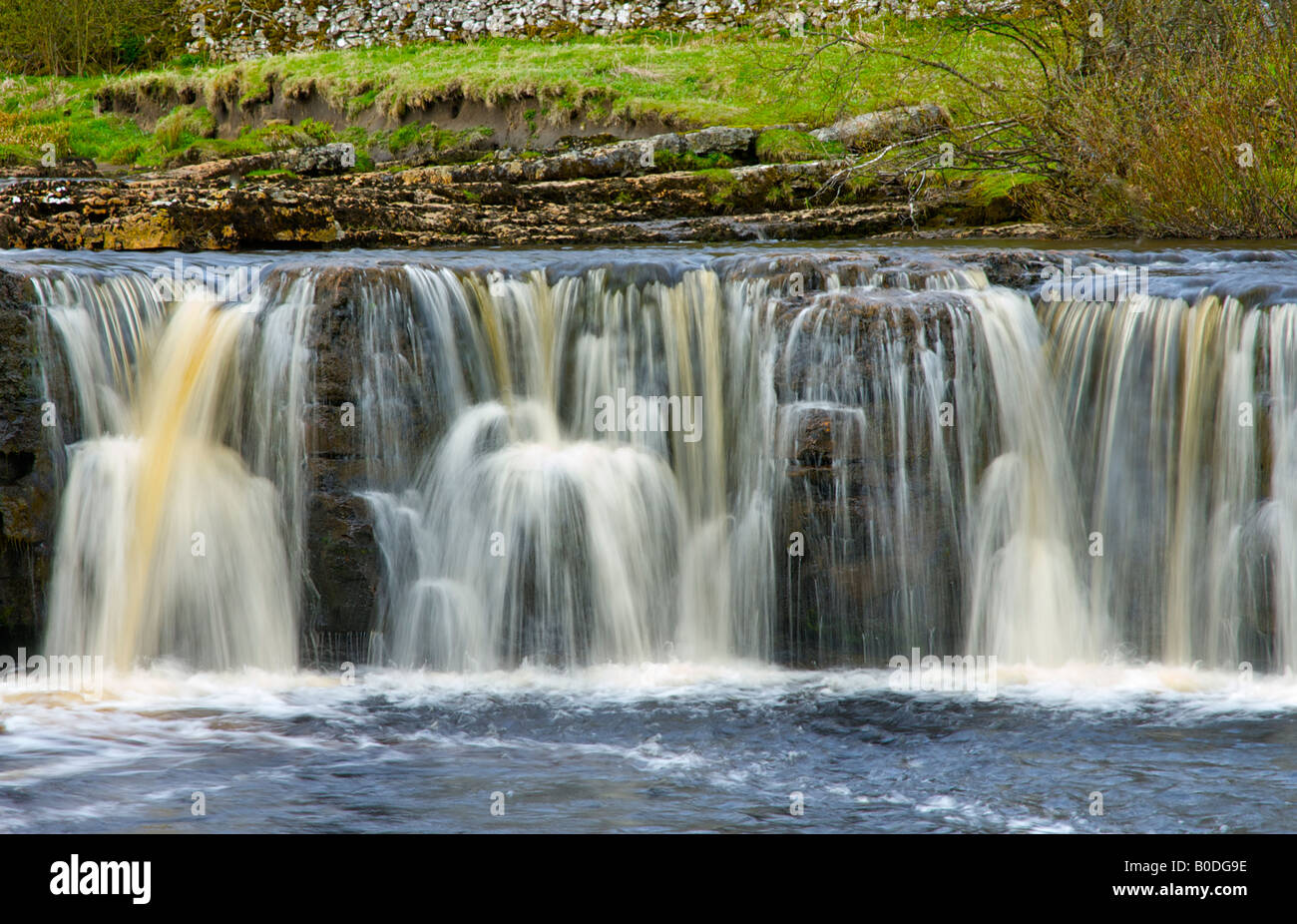 Wain Wath fällt, in der Nähe von Keld, obere Swaledale, Yorkshire Dales National Park, England UK Stockfoto