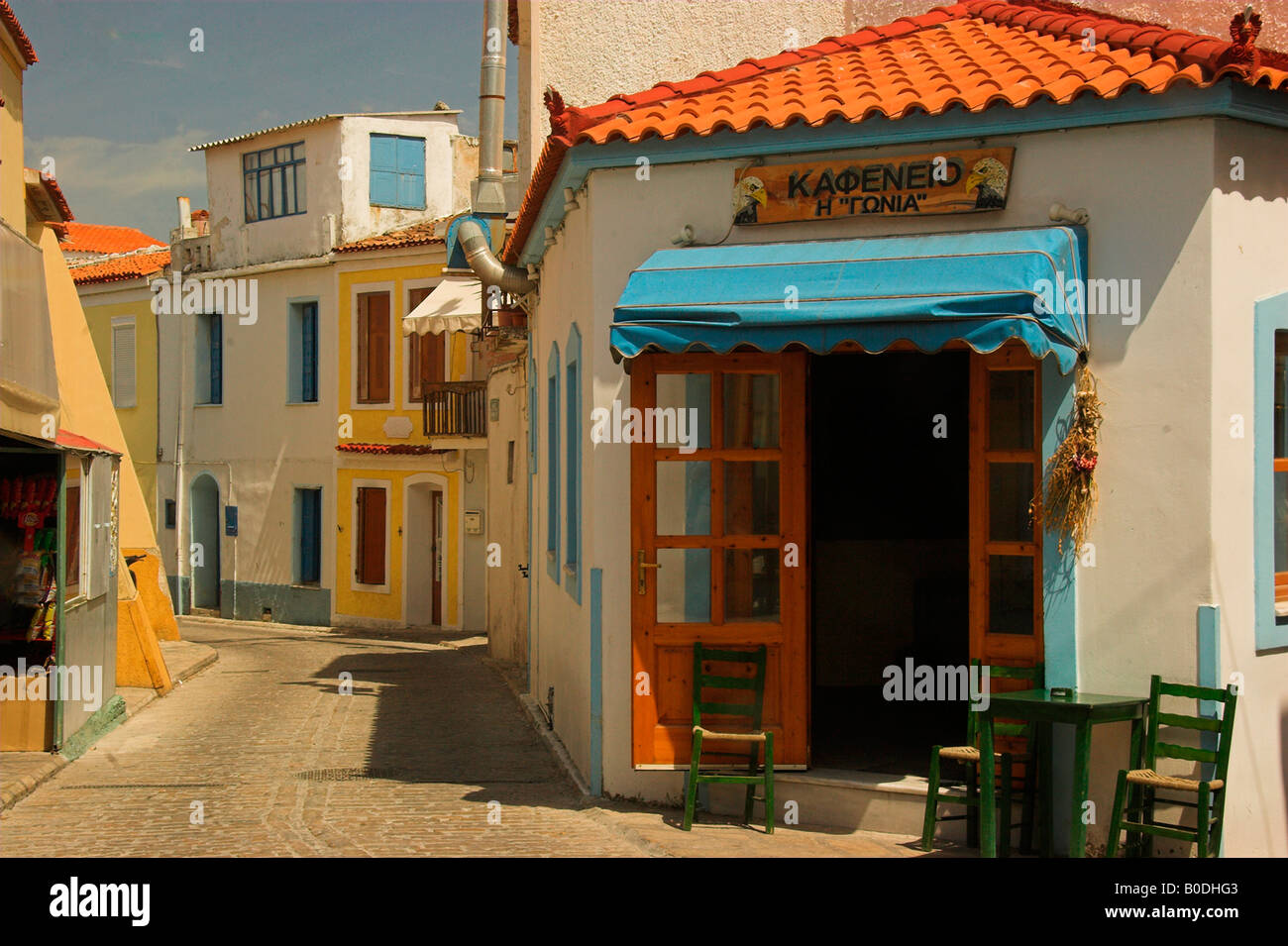 Das Dorf von Mitilini Samos Griechenland Stockfoto