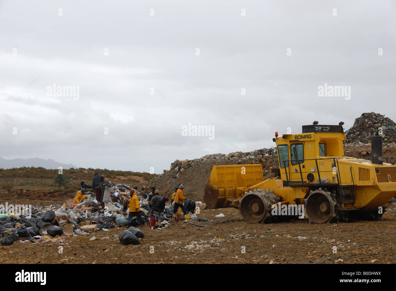 Abfallwirtschaft in Zolani, Südafrika (5) Stockfoto