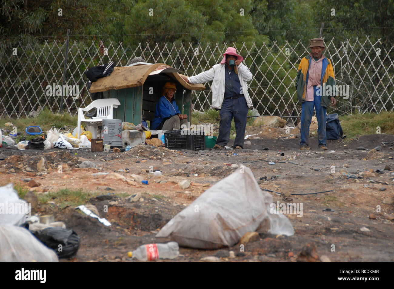 Abfallwirtschaft in Zolani, Südafrika (2) Stockfoto