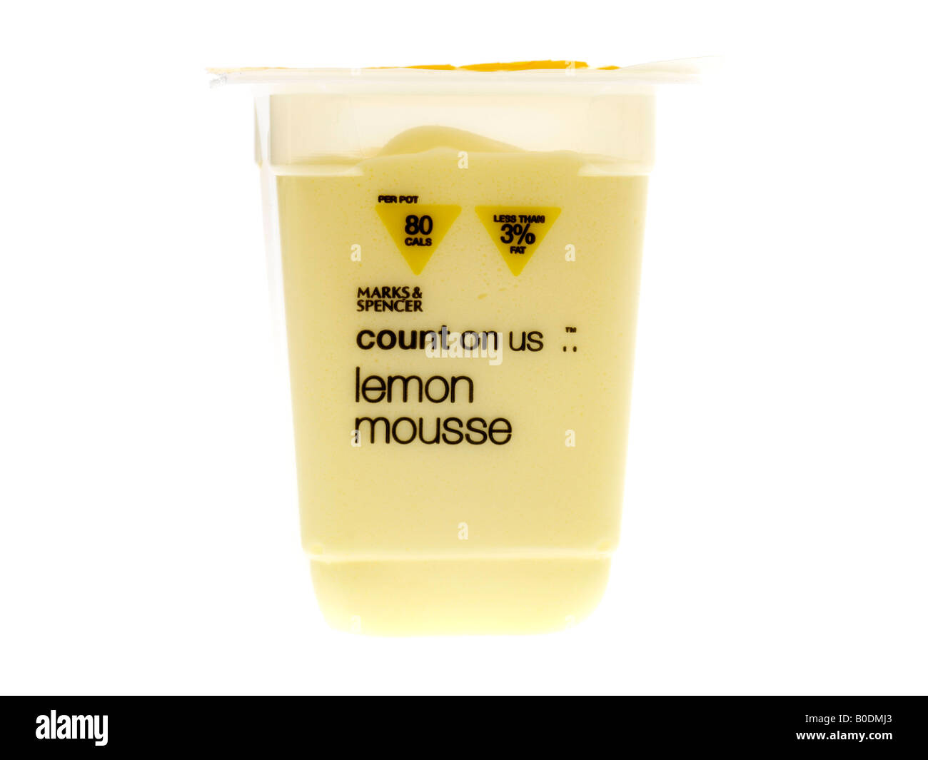 Zitronen-Mousse Stockfoto