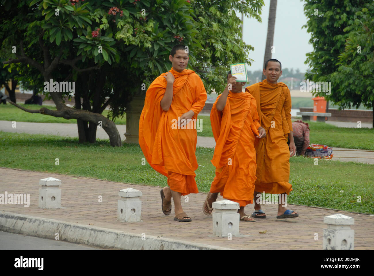 Mönche in Phnom Penh, Kambodscha Stockfoto