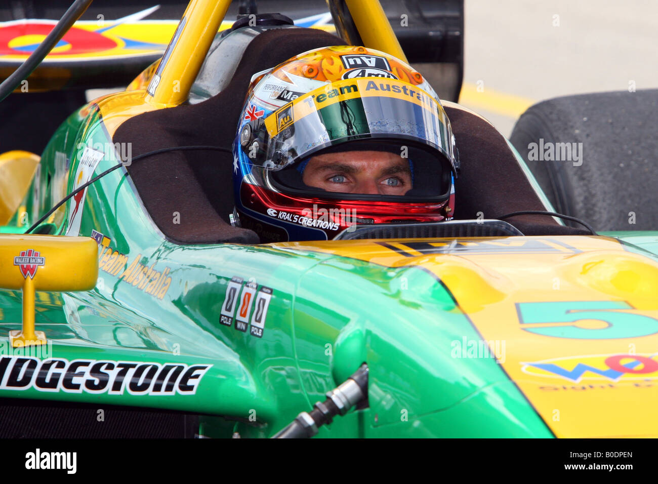 Rennfahrer beim Grand Prix von Toronto, Molson Indy in Toronto, Ontario. 2007 Stockfoto