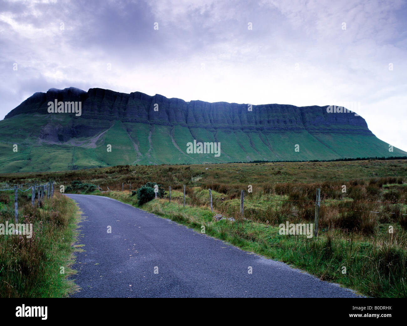 Irland, County Sligo, Benbulbin Berg, Yeats County im Westen von Irland, Schönheit in der Natur, Wilde Atlantik Weg Stockfoto