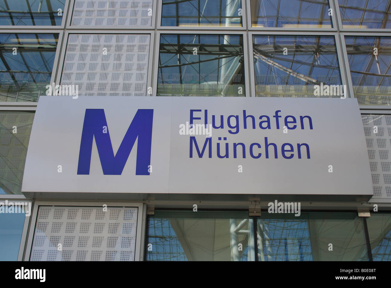 Melden Sie Flughafen Muenchen, Flughafen München, Bavaria. Deutschland, Europa. Foto: Willy Matheisl Stockfoto