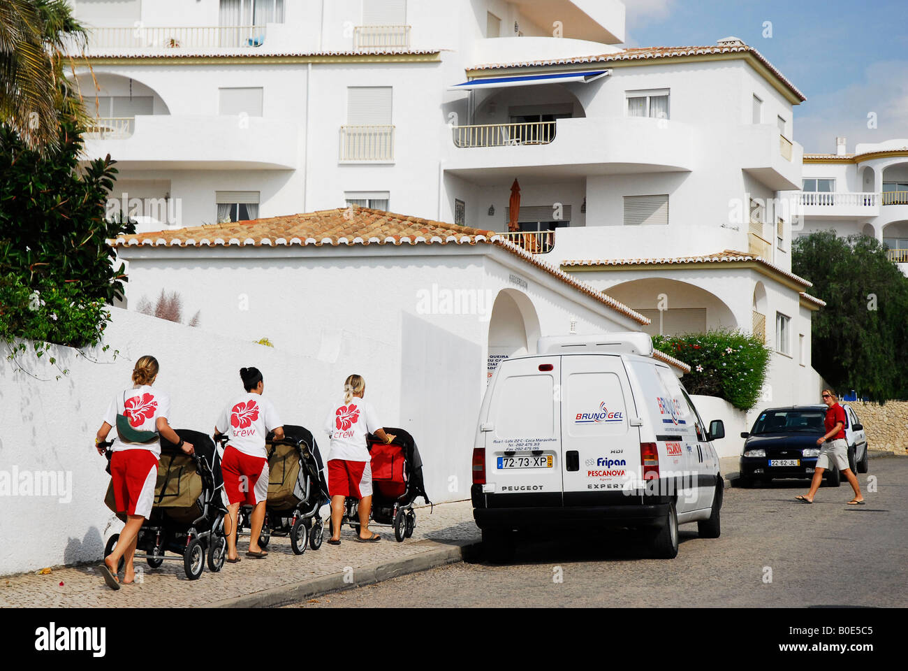 Wohnung von The Ocean Club Resort, wo Madeleine McCann PRAIA DA LUZ Algarve Portugal verschwand Stockfoto