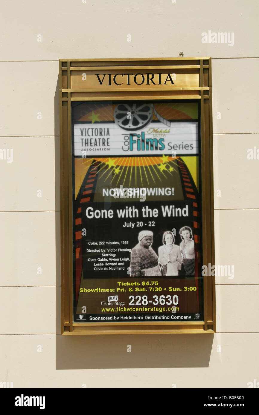 Victoria Theater Poster Box Dayton Ohio Stockfoto