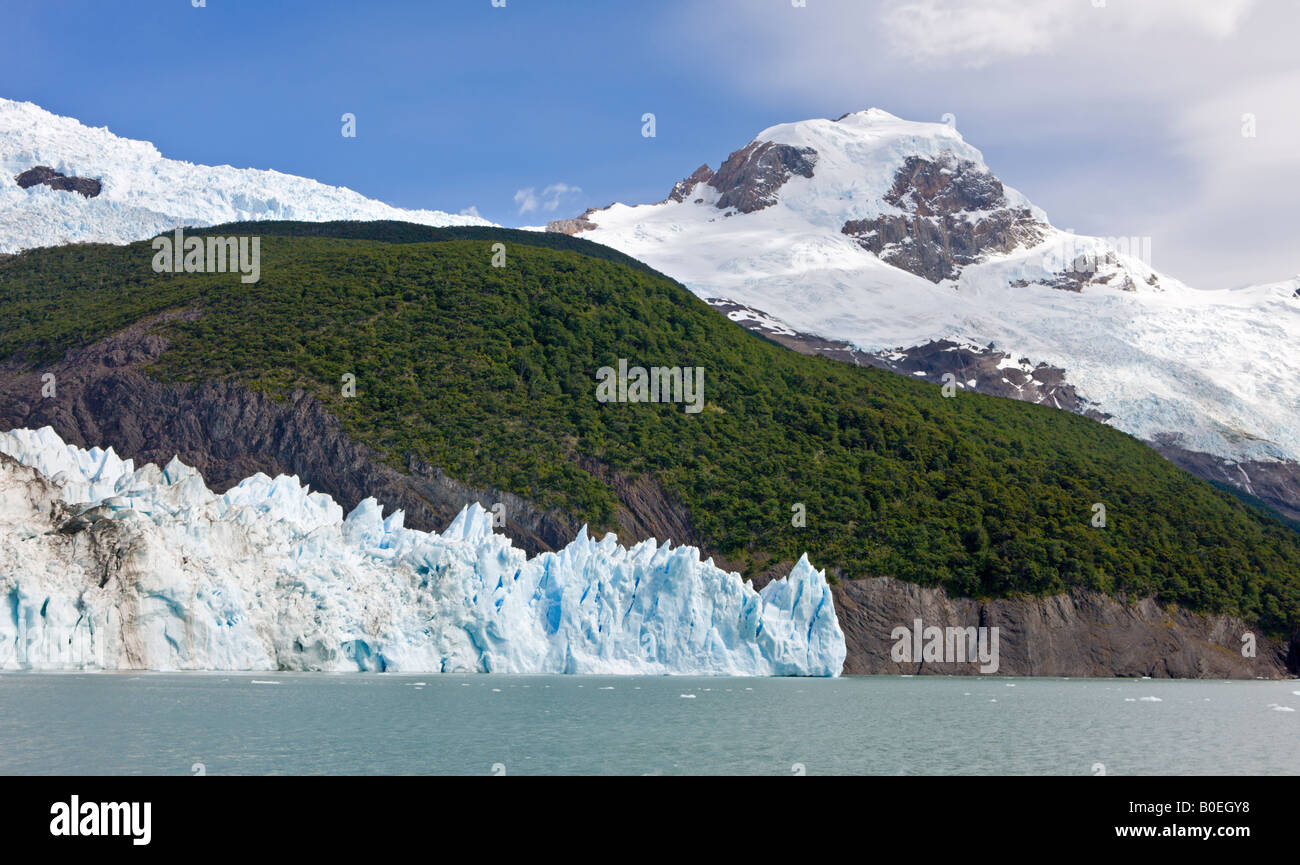 Profil von der Mündung des Upsala Gletscher in Los Glaciares National Park Patagonien Argentinien Stockfoto