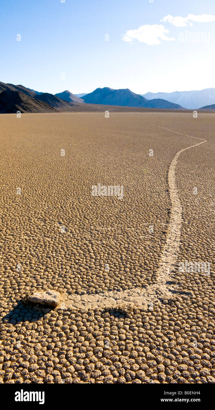 Rolling Rock der Rennstrecke Death Valley Nationalpark Kalifornien Nevada USA Stockfoto