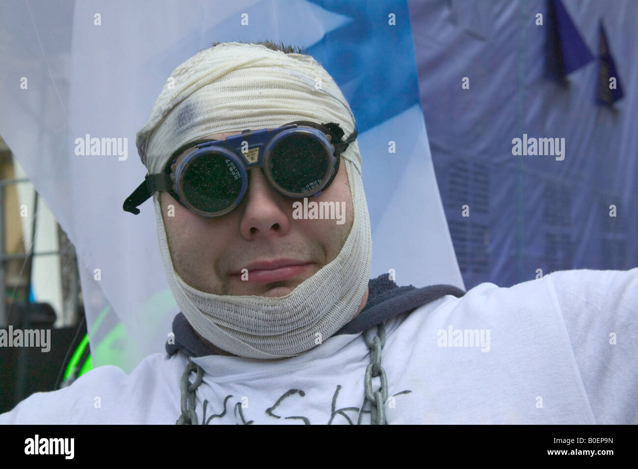 Student-Dress up verrückt Festival Krakau Polen Stockfoto