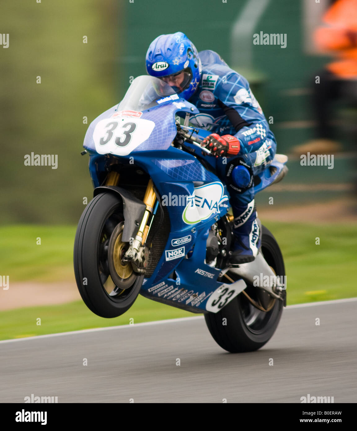 Britischen Superbike-Meisterschaft, Oulton Park, Michael Howarth, Tena für Männer Honda Stockfoto