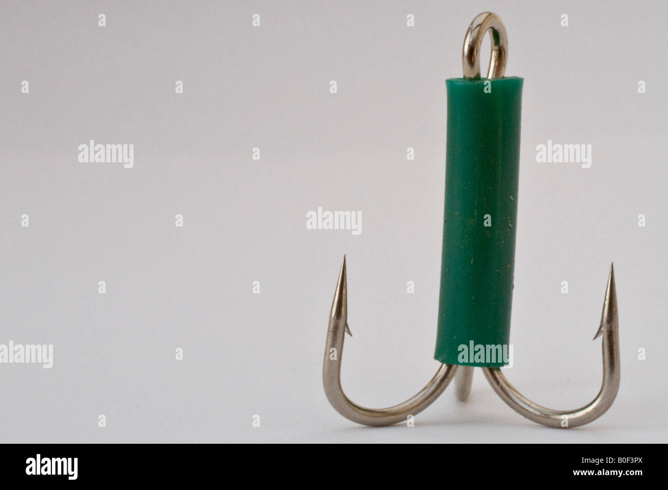 Nahaufnahme Foto von einem Angelhaken (2) Stockfoto