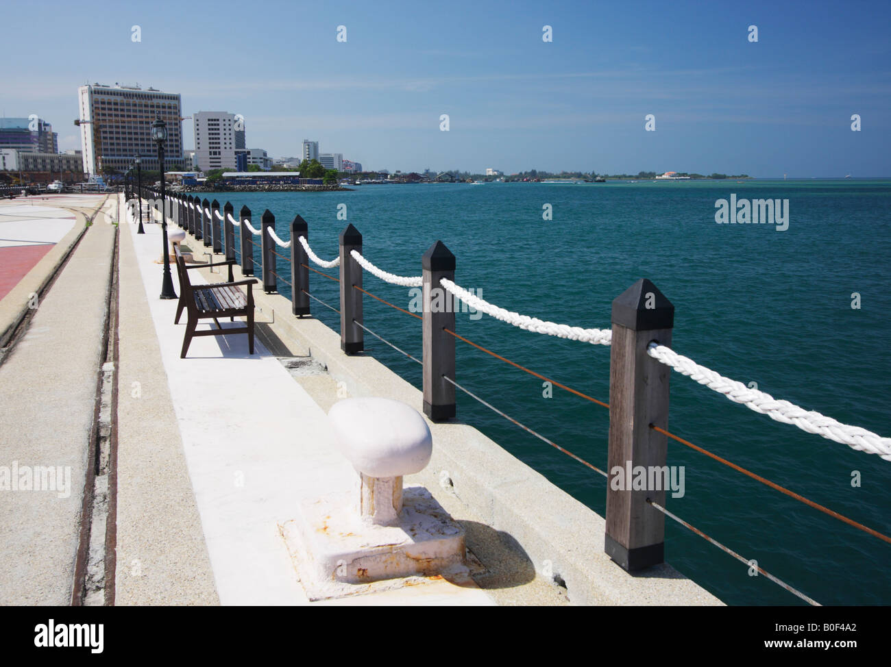 Jesselton Point Jetty, Kota Kinabalu, Sabah, Malaysia Borneo Stockfoto