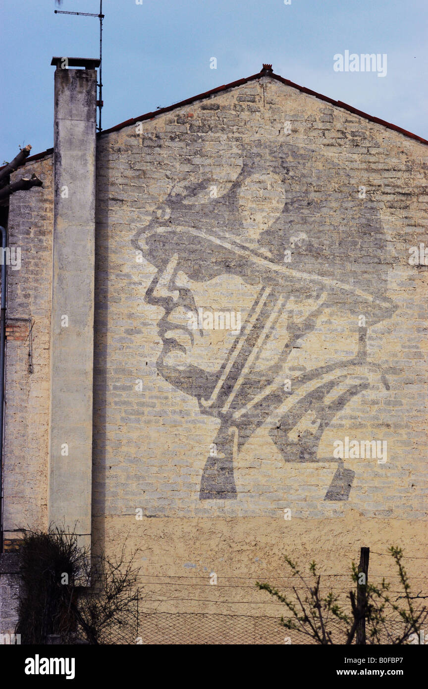 Benito Mussolini in Sedegliano - Friaul Italien 2004 Stockfoto