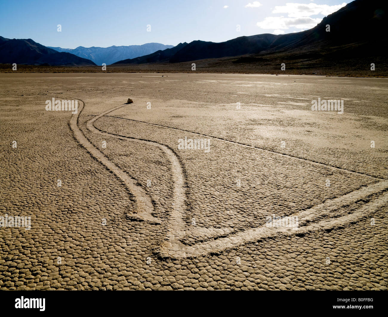 Rollenden Felsen der Rennstrecke Death Valley Nationalpark Kalifornien Nevada USA Stockfoto