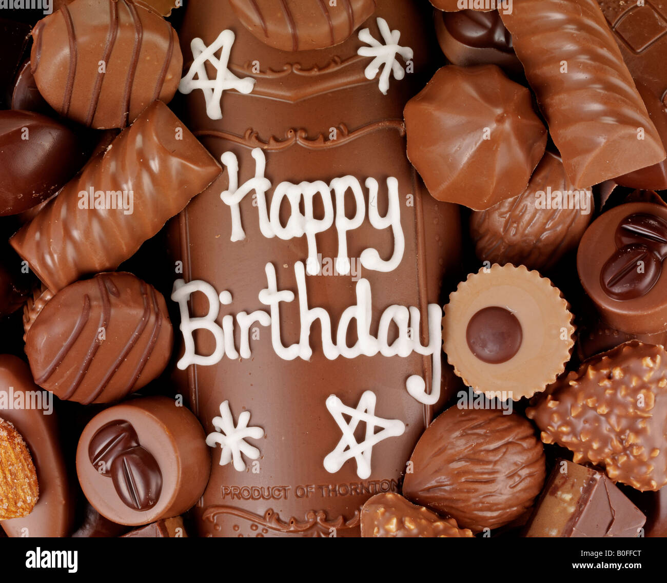 ALLES GUTE ZUM GEBURTSTAGPRALINEN Stockfotografie Alamy