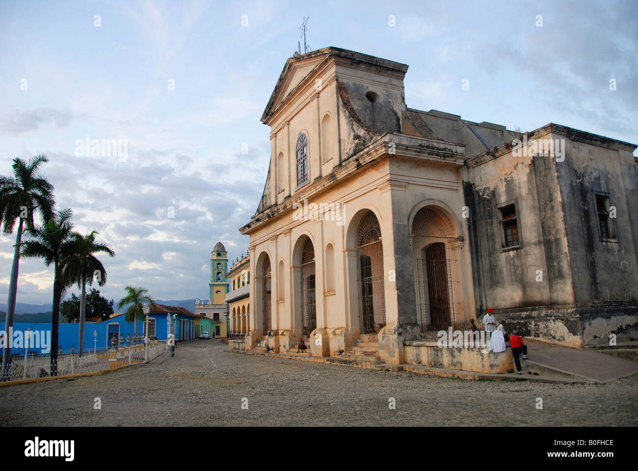 Iglesia Parroquial de la Santisima Trinidad Plaza Mayor Trinidad Kuba Stockfoto