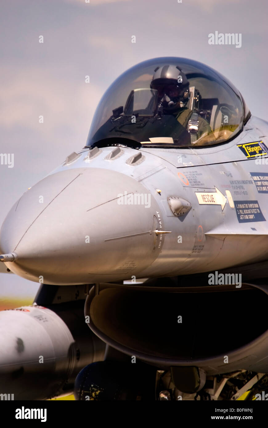 Belgische Luftwaffe F16 Stockfoto