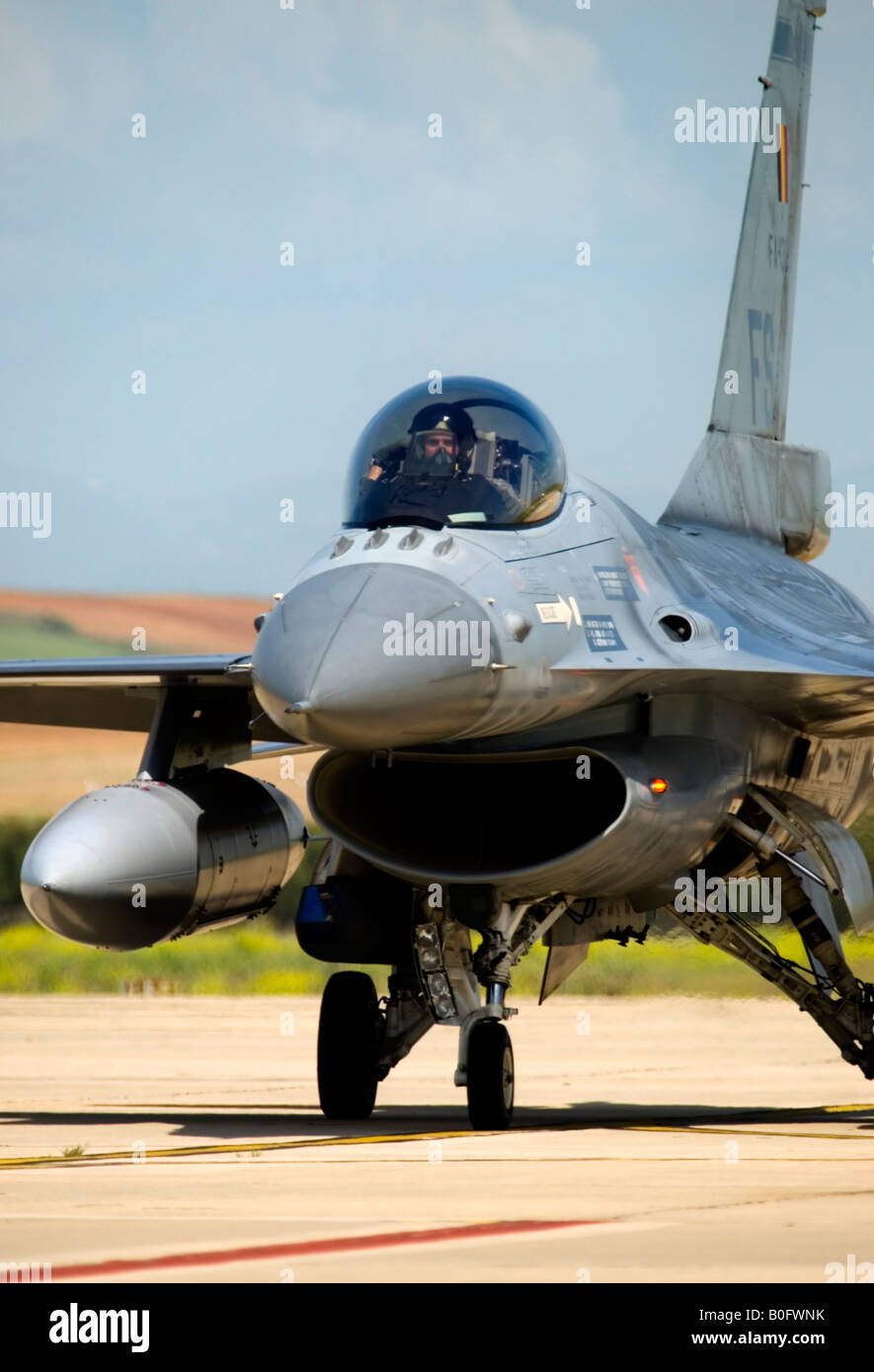 Belgische Luftwaffe F16 Stockfoto