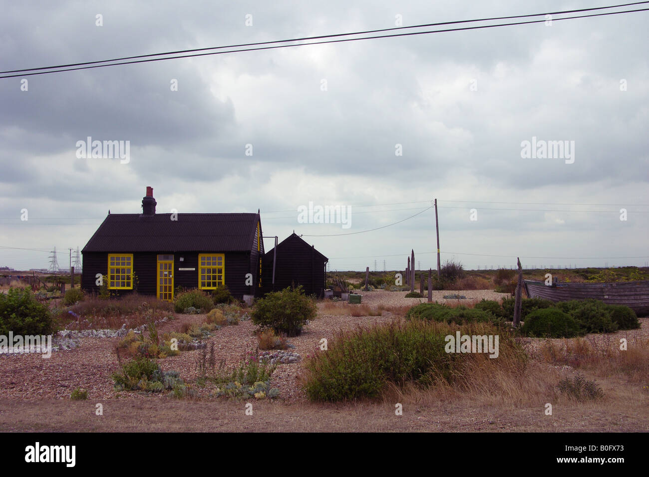 Jarmans Prospect Cottage Dungeness Stockfoto