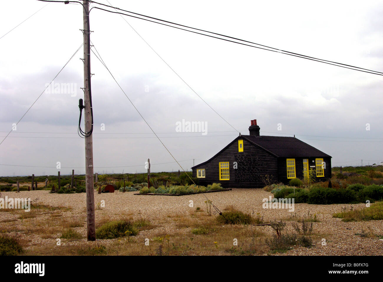 Jarmans Prospect Cottage Dungeness Stockfoto