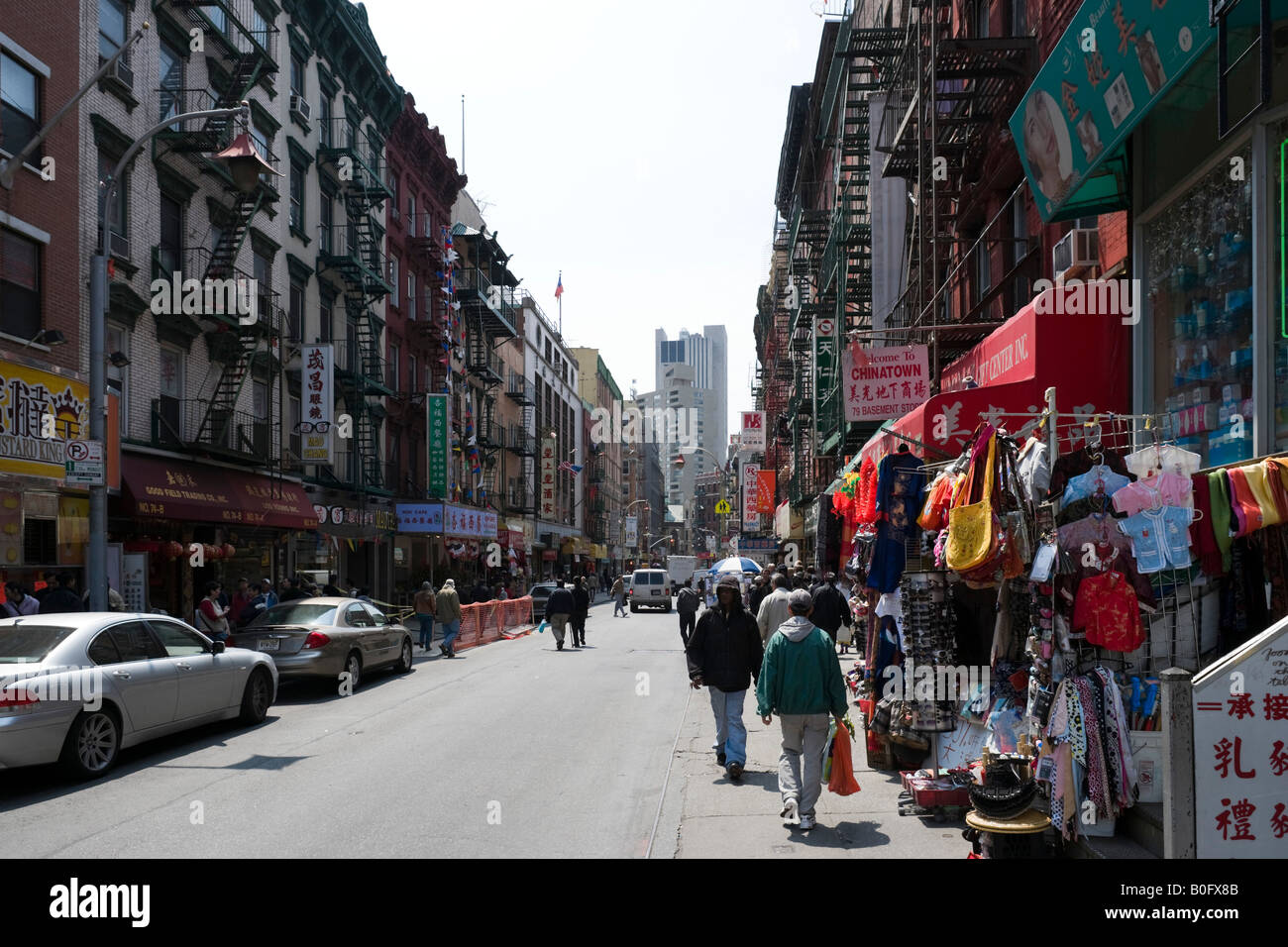 Mott Street, Chinatown, Lower Manhattan, New York City Stockfoto