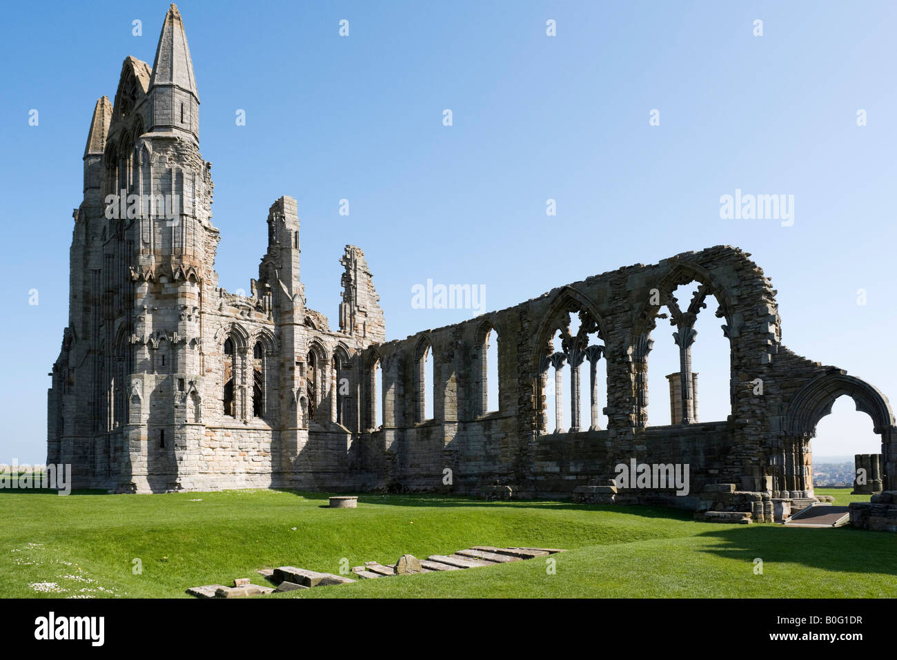 Whitby Abtei Whitby, Ostküste, North Yorkshire, England, Vereinigtes Königreich Stockfoto