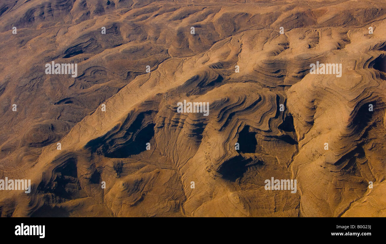 Nevada Wüste aus der Luft Stockfoto