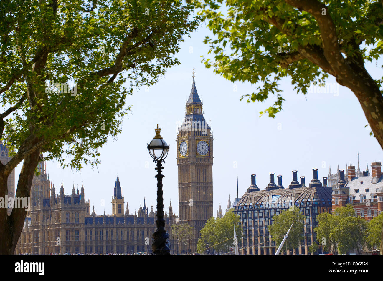 Big Ben und den Houses of Parliament - London Stockfoto