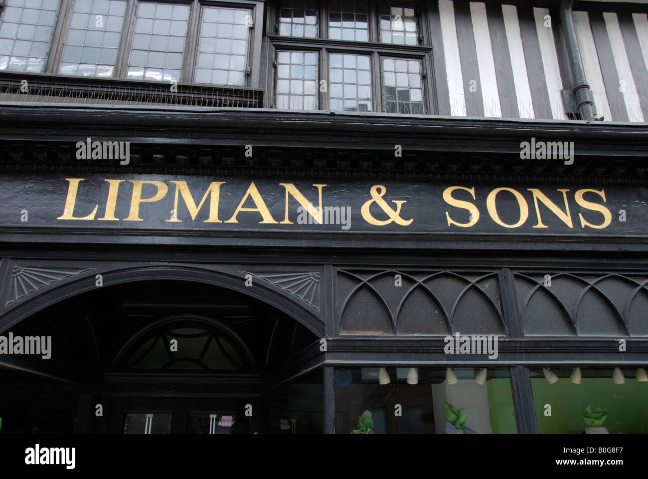 Lipman und Söhne Herrenmode Shop in Staple Inn High Holborn London UK Stockfoto