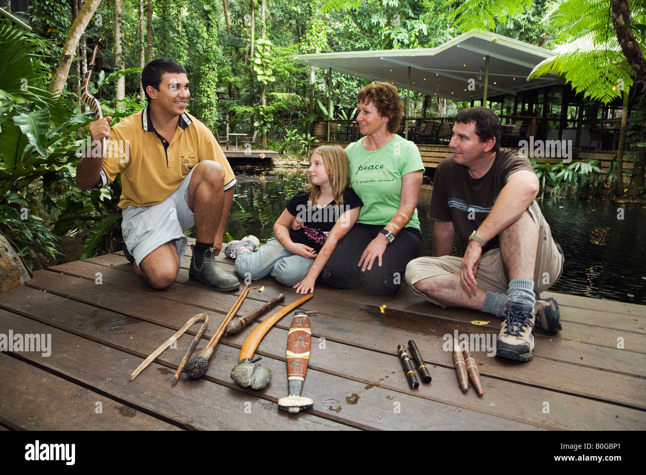 Die Kultur der Aborigines - Daintree, Queensland, Australien Stockfoto