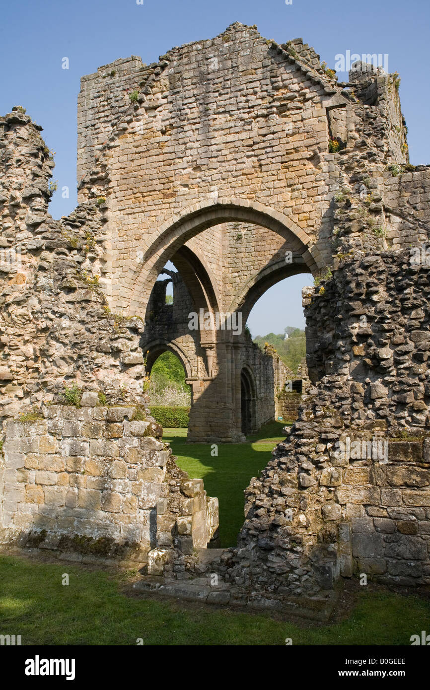 Shropshire Buildwas Abbey in England Stockfoto