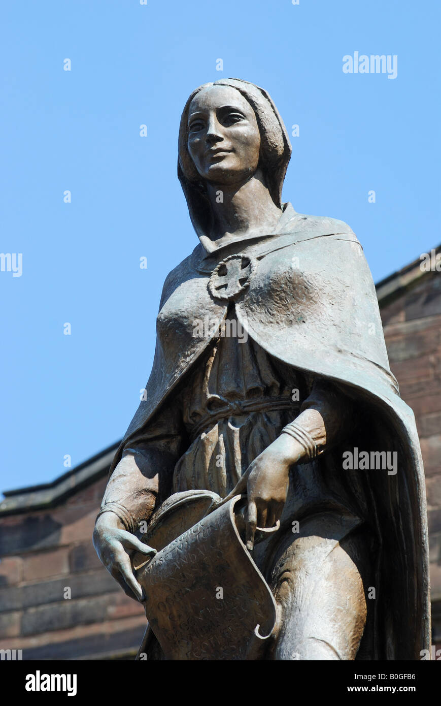 Lady Wulfrun Statue, Wolverhampton, West Midlands, England, UK Stockfoto