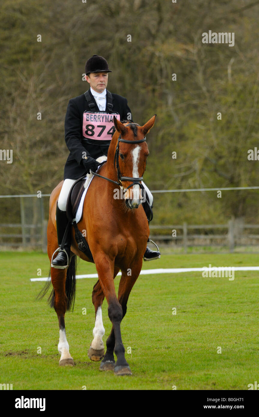 Reiter Wettbewerb bei Belton Haus Horse Trials in Grantham Lincolnshire england Stockfoto
