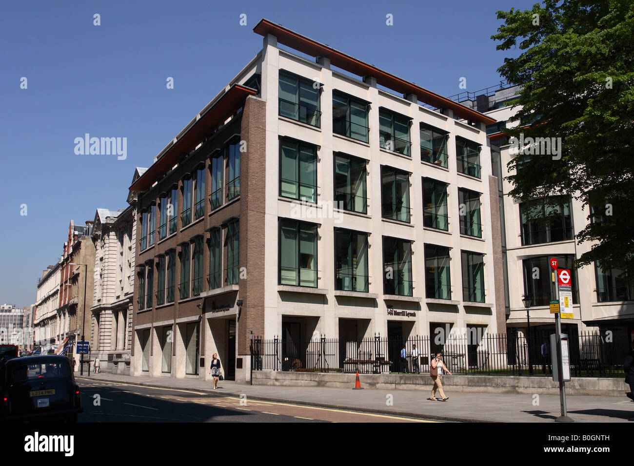 Merrill Lynch Finanzzentrum Gebäude im King Edward Street London City Stockfoto