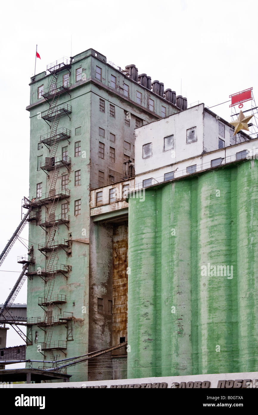 Getreidesilo, die Schauplatz erbitterter Kämpfe während der Schlacht