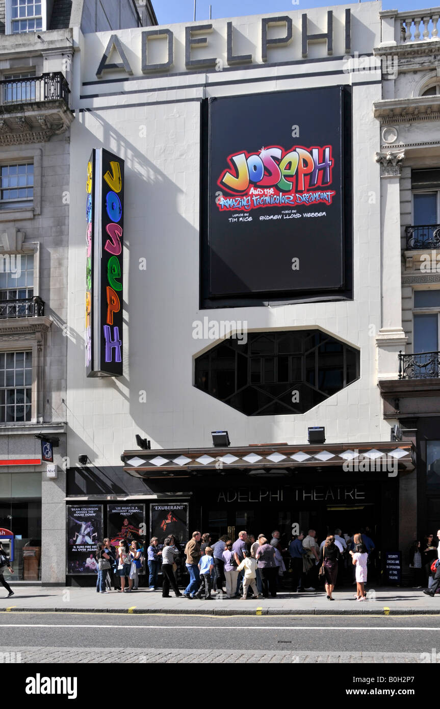 Adelphi Theatre Strang London zeigt Joseph Stockfoto
